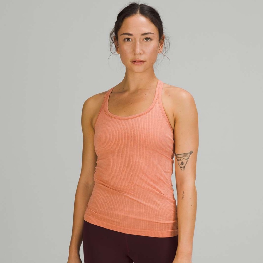 COPY - lululemon Ebb to the Street tank Pink Savannah size 6